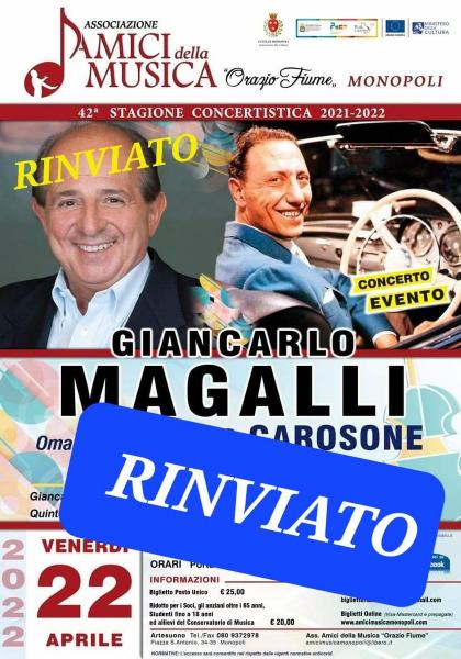 Giancarlo Magalli omaggio a Renato Carosone (RINVIATO)