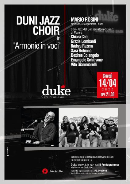“Duni jazz choir in: Armonie in voci”