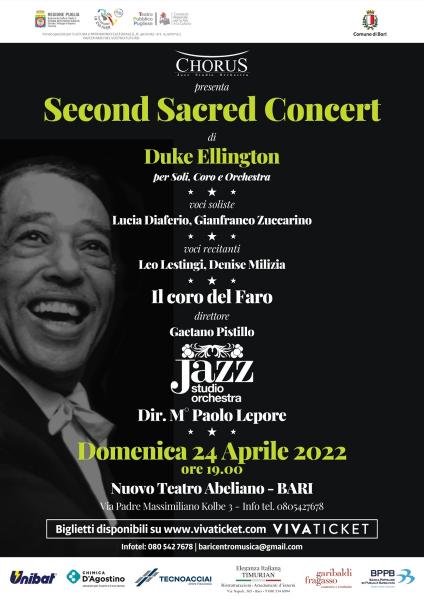 SECOND SACRED SPIRIT Per soli, cori e orchestra di Duke Ellington