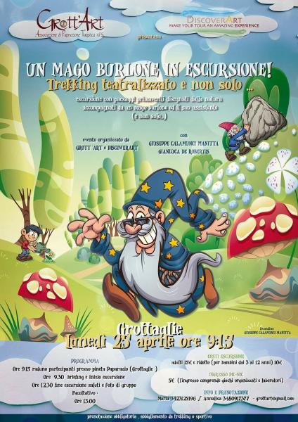 In escursione con fiori  e cantastorie