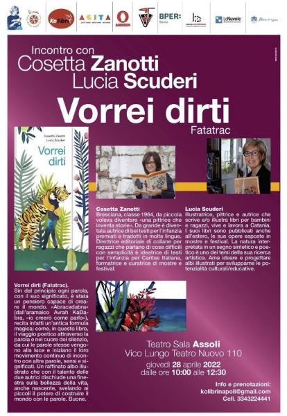Torna il “Il mondo salvato dai ragazzini”. Doppio appuntamento con Cosetta Zanotti e Lucia Scuderi mercoledì 27 (a Procida) e giovedì 28 aprile (a Napoli) in Sala Assoli
