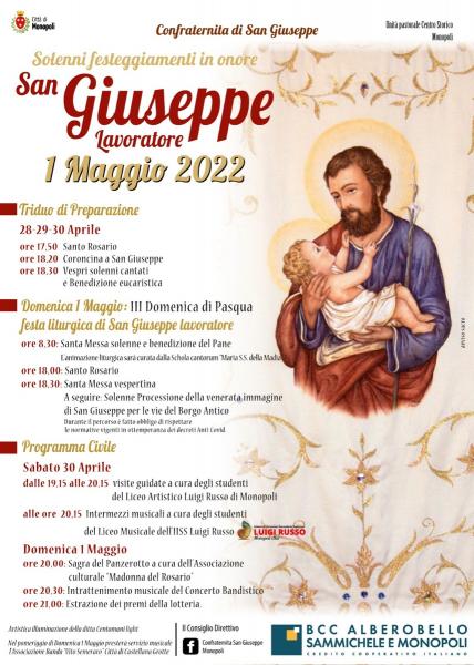 Solenni festeggiamenti in onore di San Giuseppe