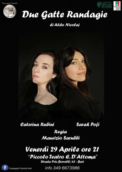 DUE GATTE RANDAGIE di Aldo Nicolaj Compagnia Teatrale Artù
