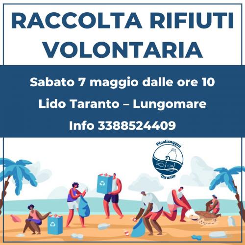 Raccolta rifiuti volontaria Plasticaqquà - Taranto