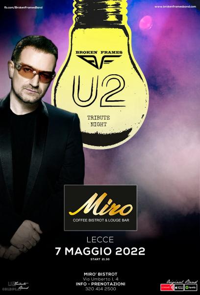 U2 Tribute Night by Broken Frames - Lecce