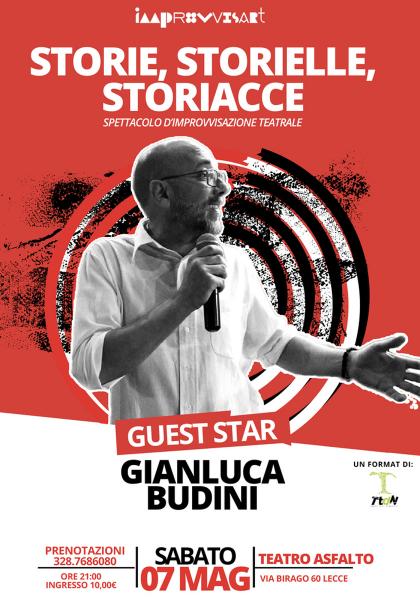 "Storie, storielle, storiacce" - spettacolo di Improvvisazione Teatrale a Lecce con Gianluca Budini di Ancona