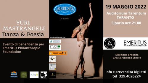Yuri Mastrangeli Danza e Poesia Evento di Beneficenza