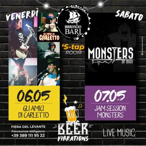 JAM SESSION MONSTERS BARI Live al BIRRIFICIO BARI