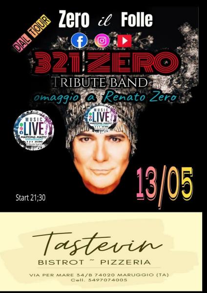 Grande spettacolo concerto a maruggio  al TASTEVIN dei 321 zero tribute band renato