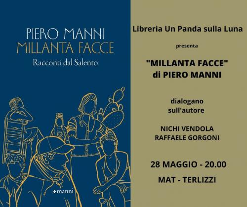 Manni Editori presenta "Millanta facce - Racconti dal Salento" di Piero Manni