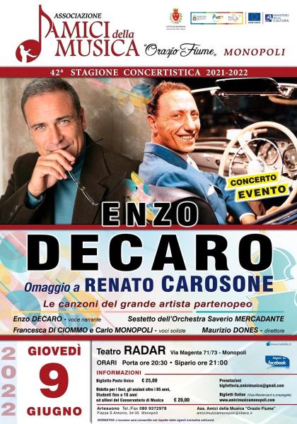 Enzo De Caro omaggio a Renato Carosone