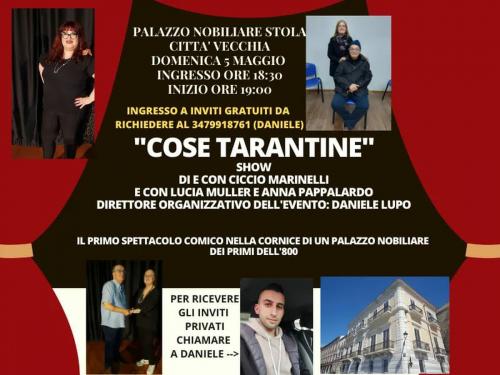 "COSE TARANTINE" TEATRO COMICO DI CICCIO MARINELLI GRATUITO