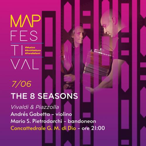 MAP Festival 2022 - The 8 Seasons, concerto di Andrés Gabetta e Mario Stefano Pietrodarchi