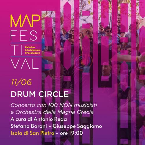 MAP Festival 2022 - Drum Circle, concerto per 100 percussionisti improvvisati e orchestra