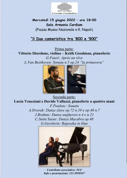 Il duo cameristico tra ‘800 e ‘900