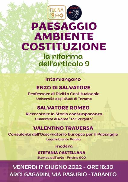 Paesaggio Ambiente Costituzione