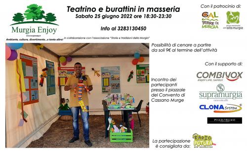 Teatrino e burattini in masseria