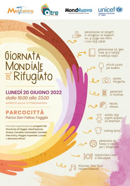 Oggi a Parcocittà la “Giornata Mondiale del Rifugiato”, festa di colori e voci
