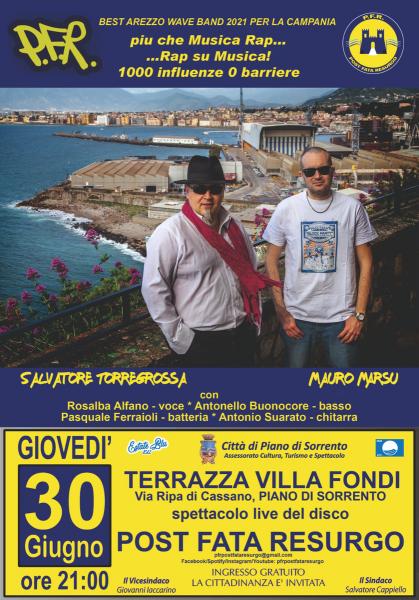 PFR in concerto a Villa Fondi, Piano di Sorrento