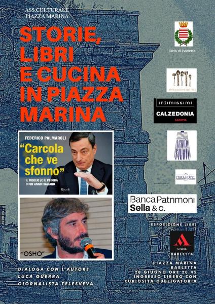 Terzo appuntamento di "Storie, Libri e Cucina" con Federico Palmaroli