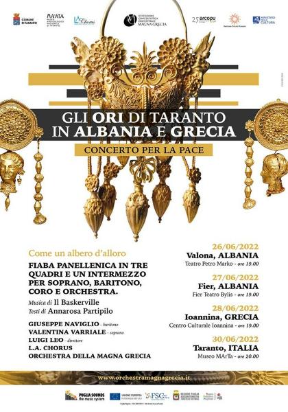 GLI ORI DI TARANTO IN ALBANIA E GRECIA Concerto per la Pace