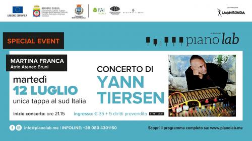 Piano Lab, concerto di Yann Tiersen | Special Event