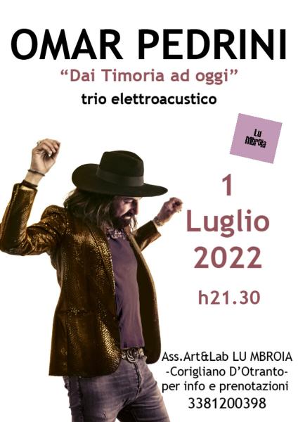 Omar Pedrini “Dai Timoria ad oggi”