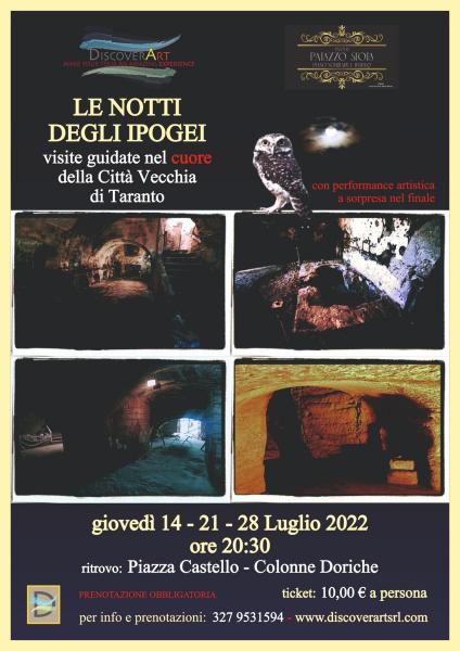 LE NOTTI DEGLI IPOGEI – visite guidate nel cuore della Città Vecchia di Taranto