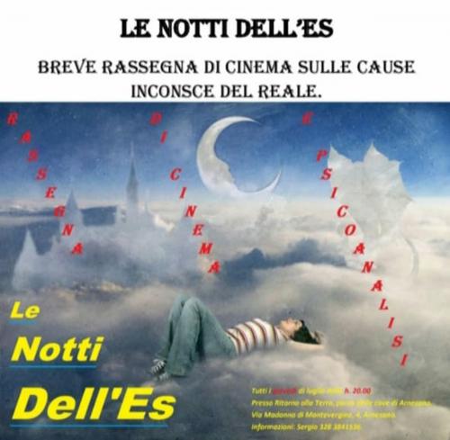 Le notti dell'Es. Rassegna di cinema e psicoanalisi, a cura di Fronte del Dissenso – Resistenza Costituzionale Salento – Ritorno alla Terra