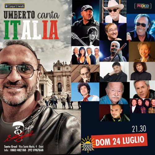 Umberto canta Italia al Santo Graal