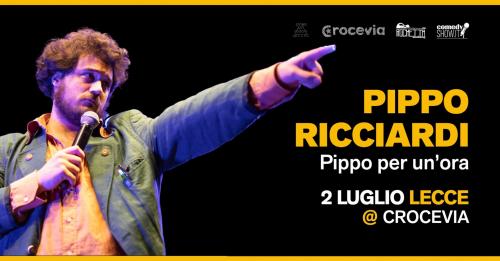Pippo Ricciardi in "Pippo per un'ora" stand up comedy show al Crocevia