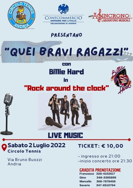 Billie Hard live at Circolo Tennis