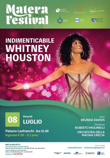 INDIMENTICABILE WHITNEY HOUSTON- Spostato all'Auditorium Gervasio