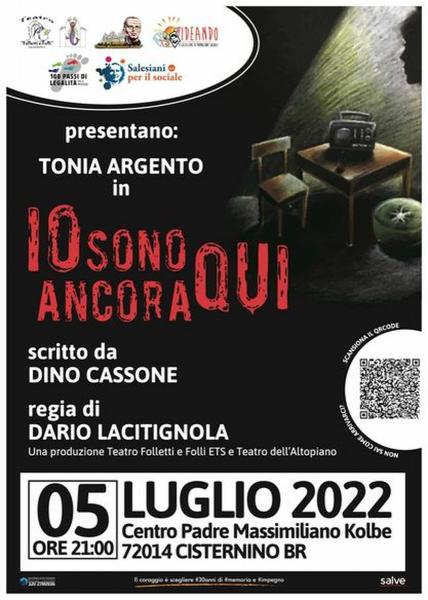 "Io sono ancora qui" spettacolo teatrale