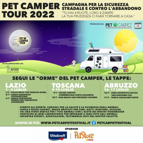 Castello di Lunghezza. Riparte il camper degli animali Pet Camper Tour in collaborazione con Polizia di Stato e Anas