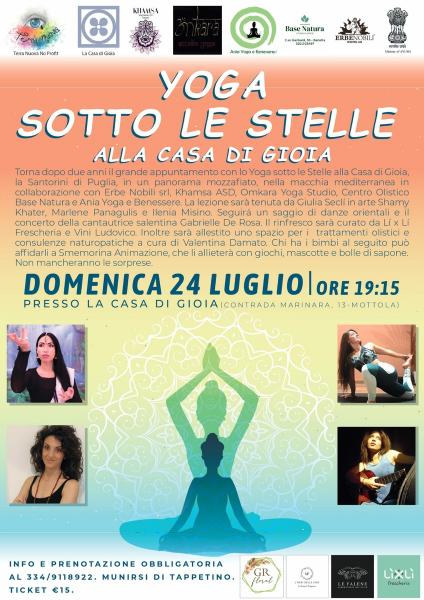 Yoga sotto le Stelle alla Casa di Gioia