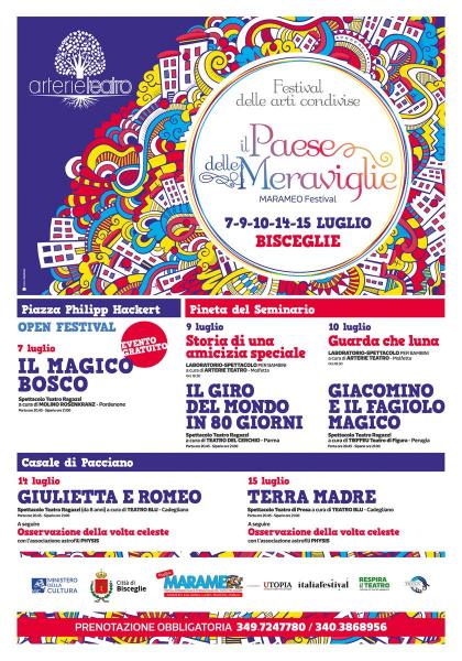 IL PAESE DELLE MERAVIGLIE - MARAMEO festival di teatro ragazzi e prosa - programma eventi a Bisceglie