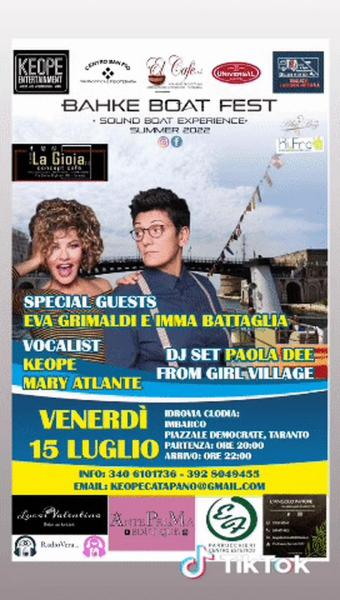 Bahke Boat Fest insieme a Eva Grimaldi e Imma Battaglia