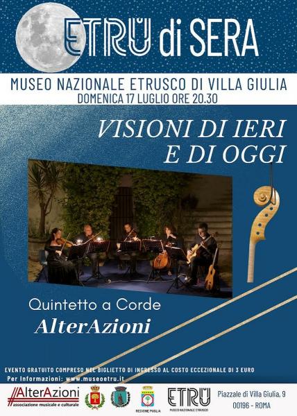 Il Quintetto AlterAzioni  con"Visioni di Ieri e di Oggi" per Etru di Sera 2022