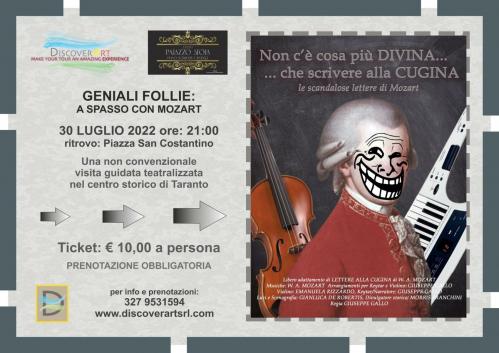 GENIALI FOLLIE: a spasso con Mozart nella Città Vecchia di Taranto!