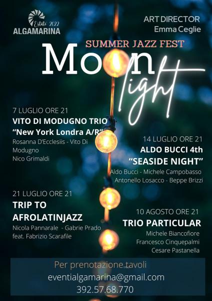 “MoonLight – Summer Jazz Fest” al lido “Algamarina”