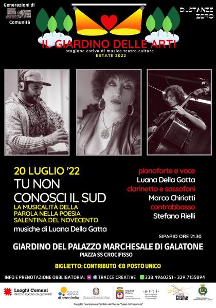 TU NON CONOSCI IL SUD concerto con musiche di Luana Della Gatta