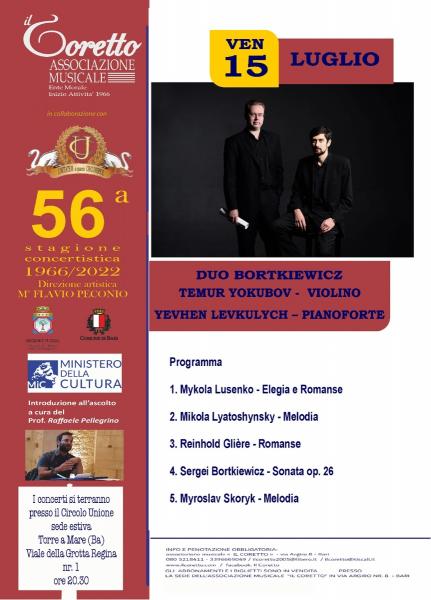 Duo Bortkiewicz Violino e Pianoforte