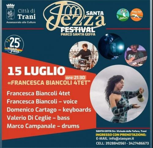 Santa Geffa, la musica jazz tra stelle e ulivi