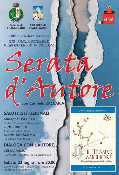 Presentazione del libro:" Il tempo migliore " del sociologo Carmelo Zaccaria