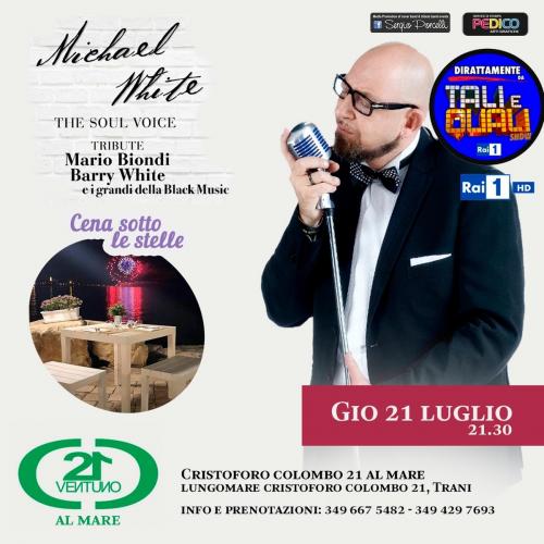 Michael White - Cover Band Mario Biondi a Trani - Cena sotto le stelle