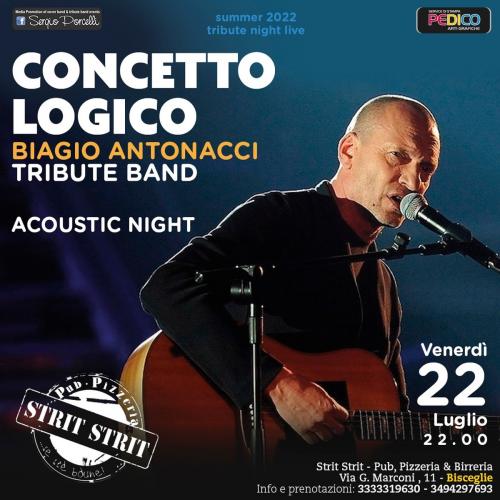 Concetto Logico - Tribute Band Biagio Antonacci acoustic live a Bisceglie