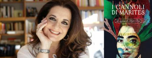 Catena Fiorello scrittrice  racconta il suo libro "I cannoli di Marites" Il nuovo capitolo della saga Le signore di Monte Pepe. 👉 Storie Italiane, il primo festival di letteratura a Molfetta 📖