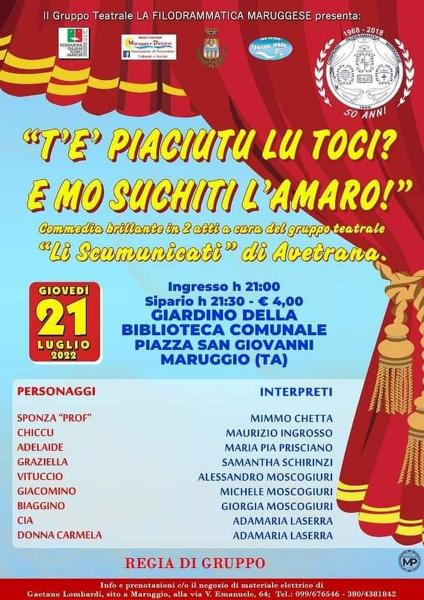 T’E’ PIACIUTU LU TOCI?  E MO SUCHITI L’AMARO!