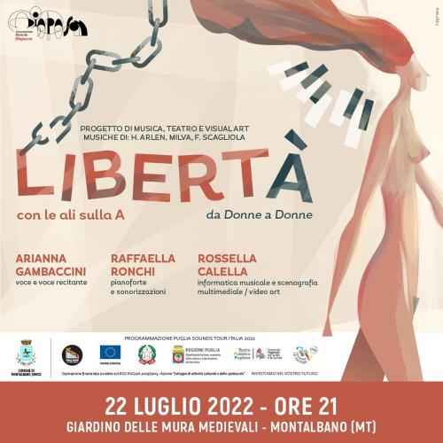 Libertà con le ali sulla "A"